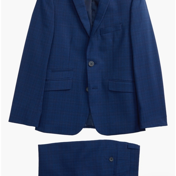 Navy Windowpane Suit [Tailored] HOCO - Picture 7 of 11